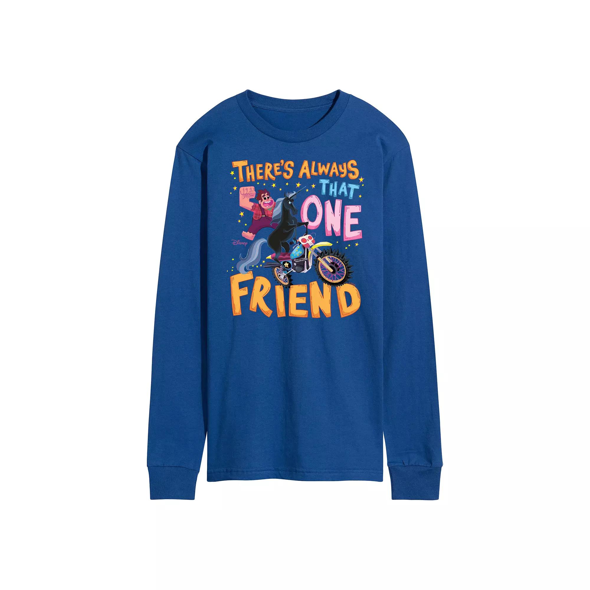 Disney's Wreck It Ralph Men's That One Friend Long Sleeve Graphic Tee,  Product Image