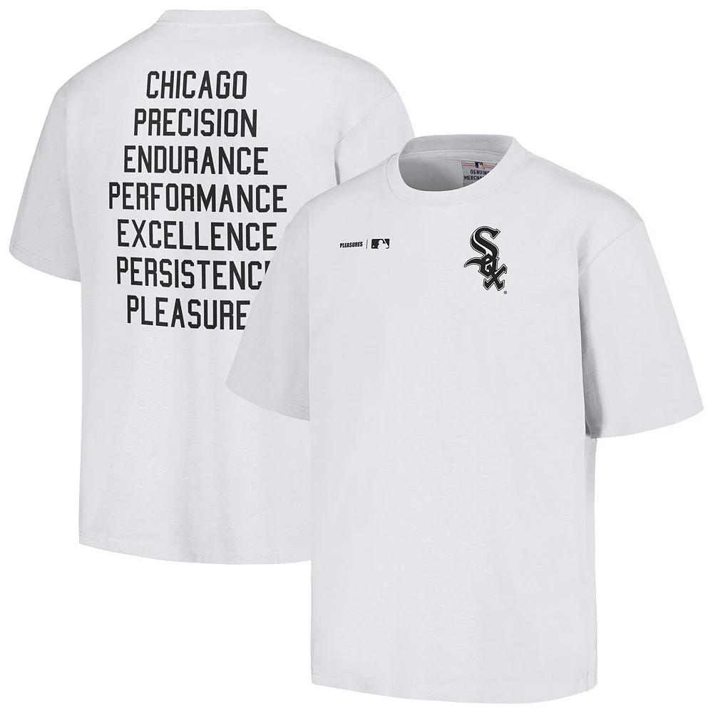 Men's PLEASURES White Chicago White Sox Precision T-Shirt,  Product Image