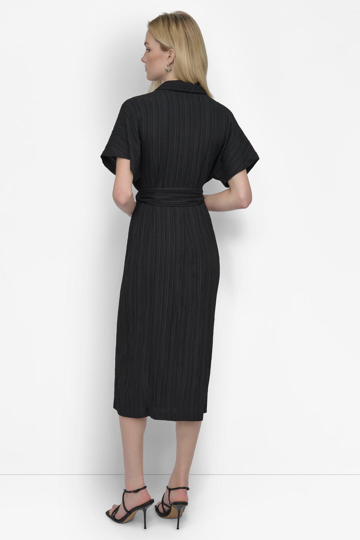 BELTED MIDI SHIRT DRESS Product Image