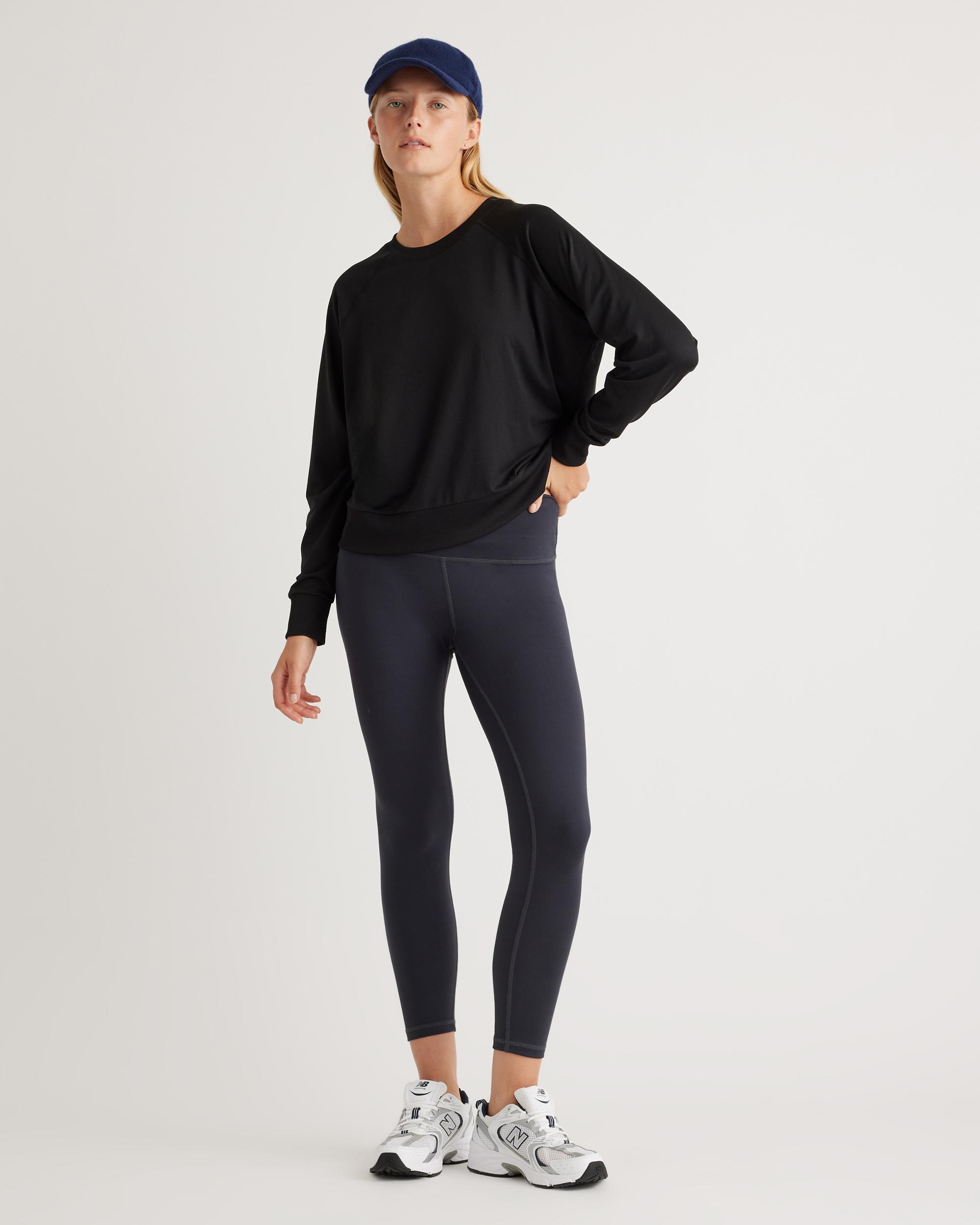 Quince | Women's Flowknit Pullover Crew Neck Alpaca Sweater Recycled Polyester / Spandex Product Image