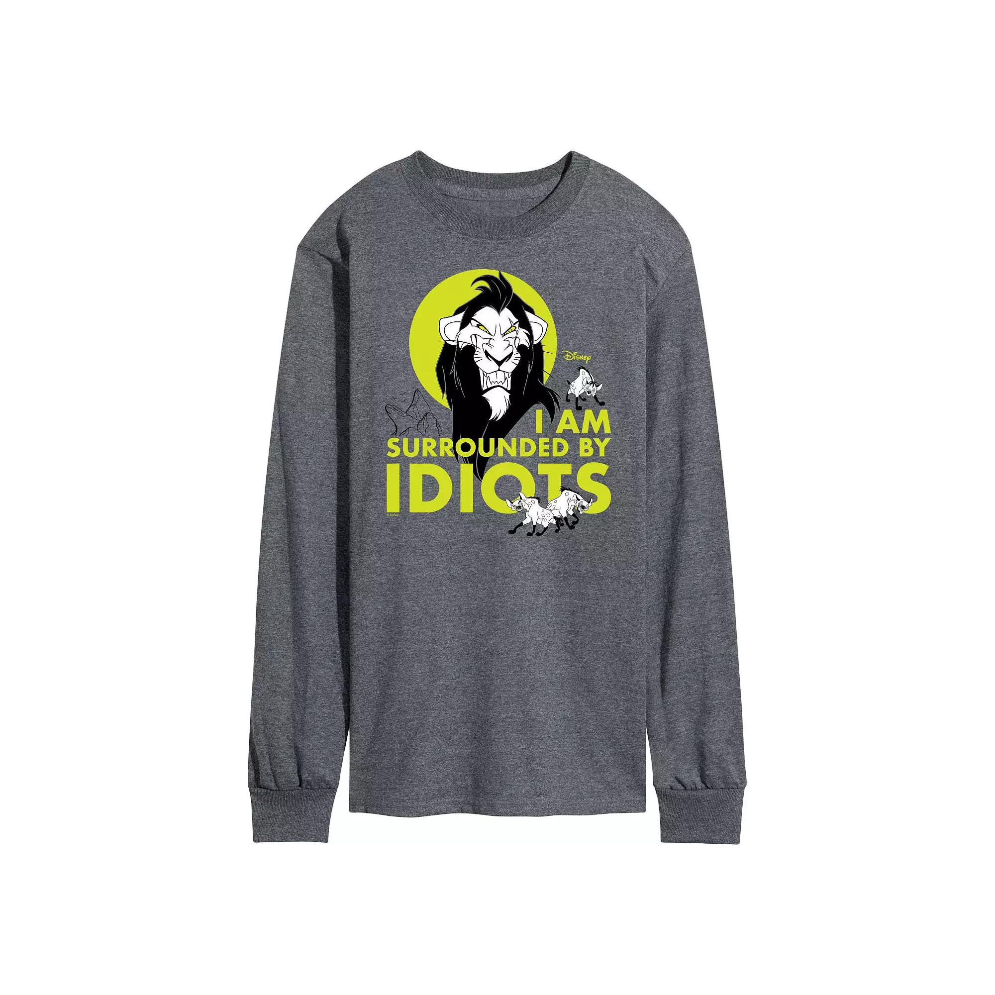 Disney Villains Men's Surrounded By Idiots Long Sleeve,  Product Image