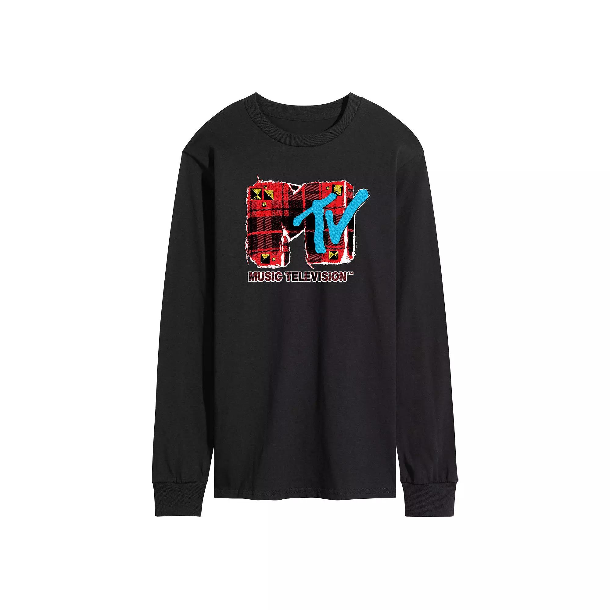 Men's SpongeBob SquarePants Happy Kampers Long Sleeve Graphic Tee,  Product Image