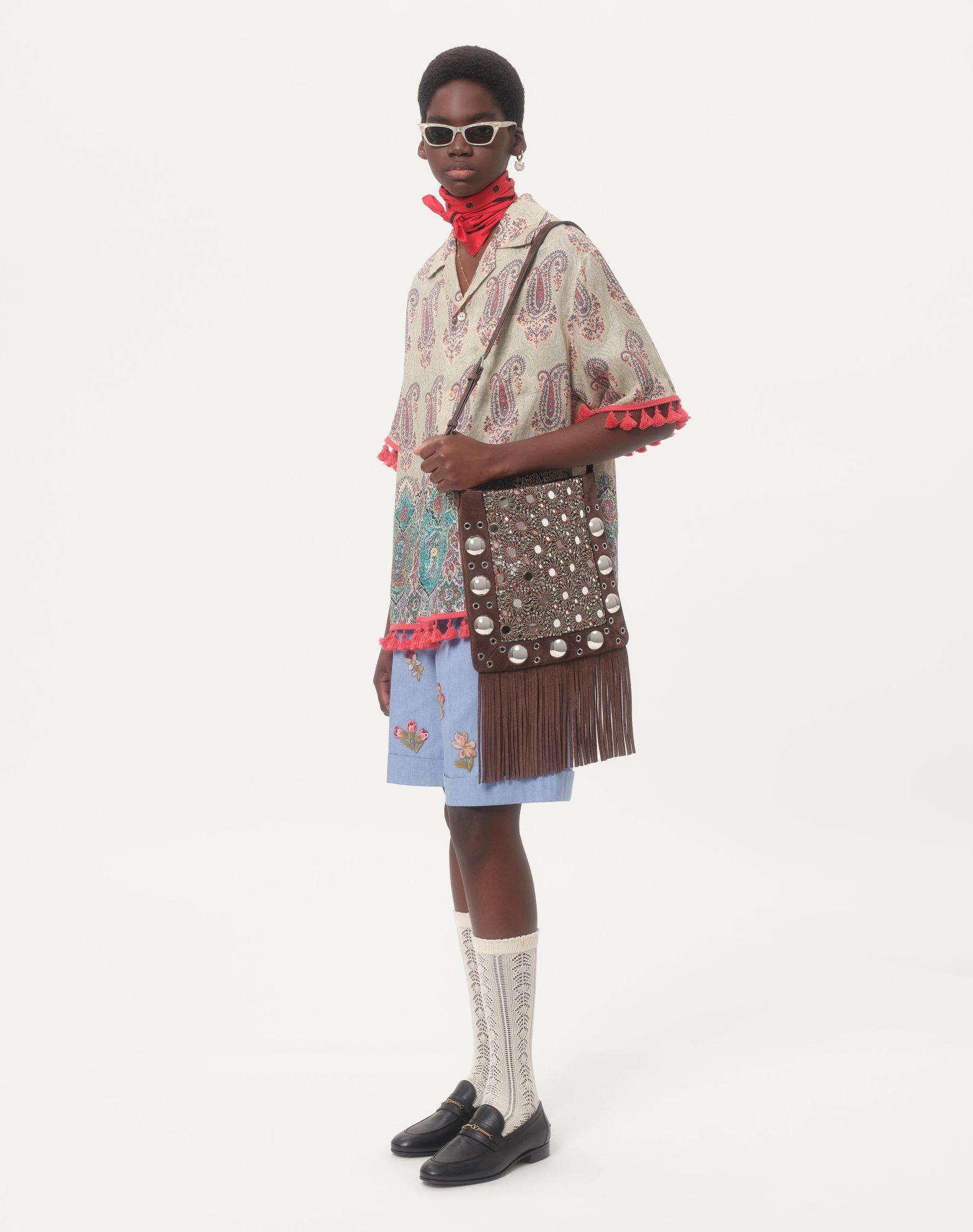 Valentino Garavani Nellcôte Embroidered Shoulder Bag Product Image