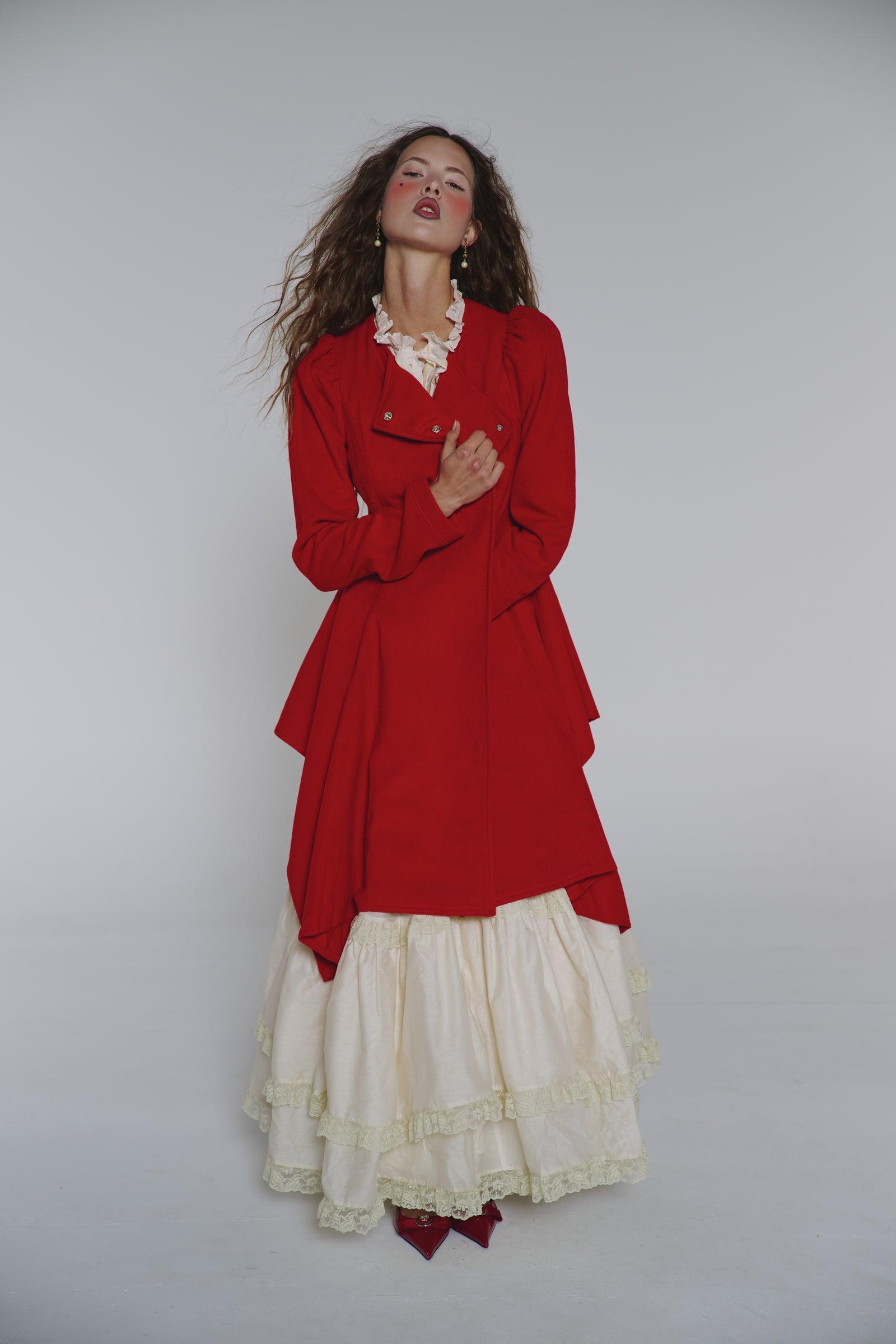 The Revolt Red Romantic Coat Product Image