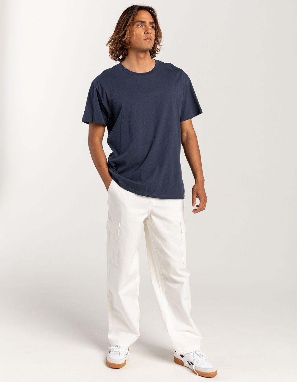 RSQ Mens Loose Cargo Pants - OFF WHITE Product Image