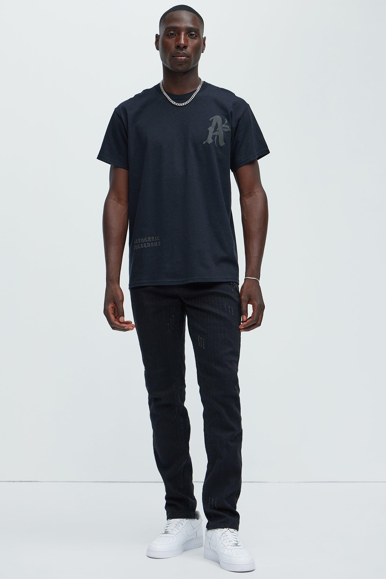 Line Me Up Stitched Slim Pants - Black Product Image