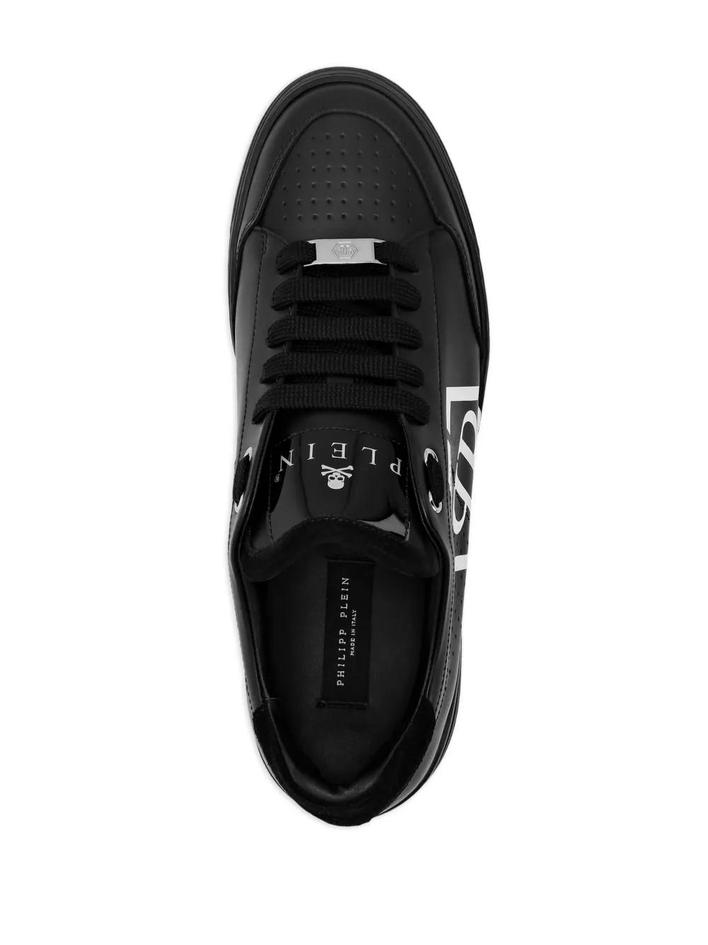 Hexagon leather sneakers Product Image