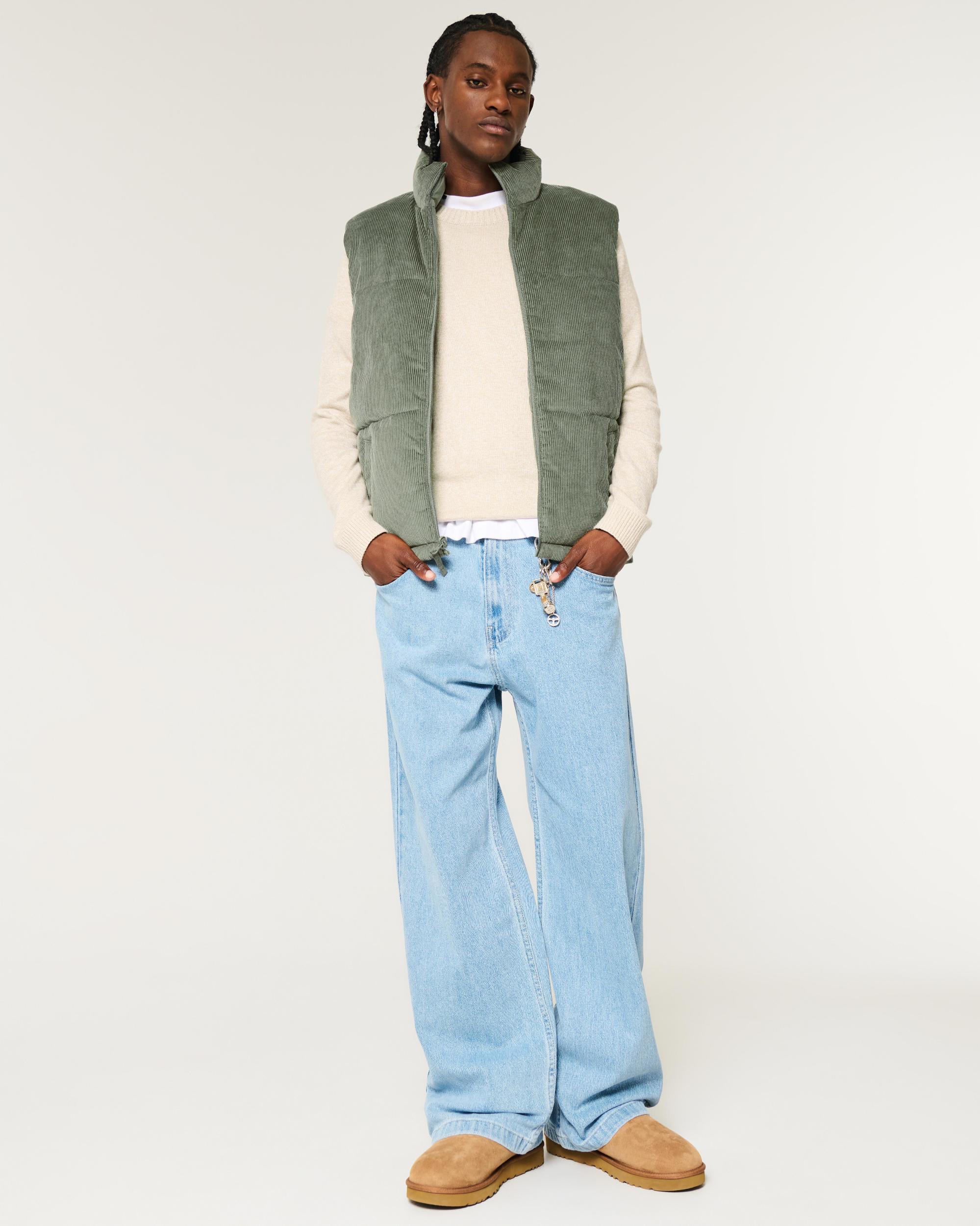 Reversible Corduroy Puffer Vest Product Image