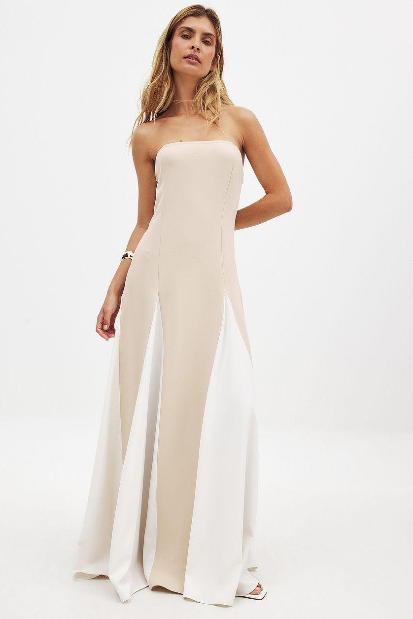 Bandeau Pleated Maxi Dress Product Image