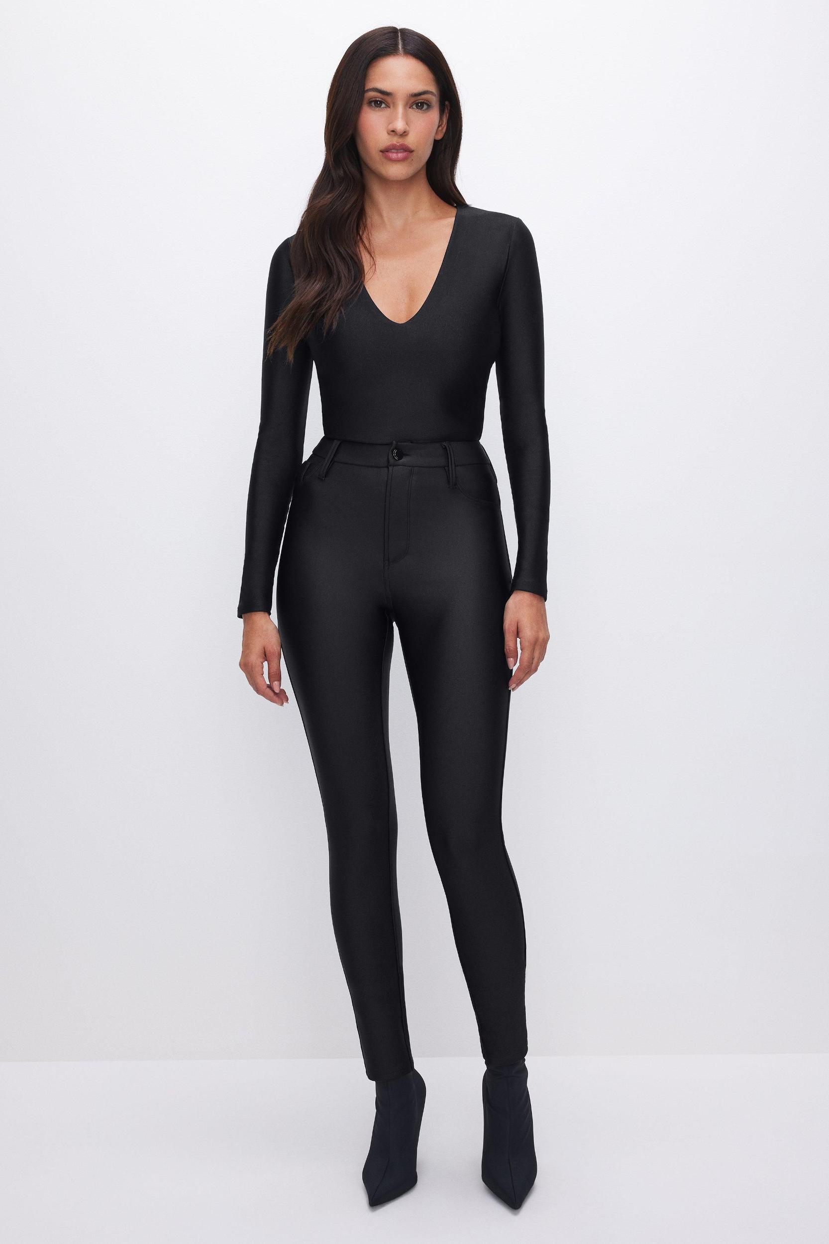 COMPRESSION SHINE GOOD WAIST LEGGINGS | BLACK001 Product Image
