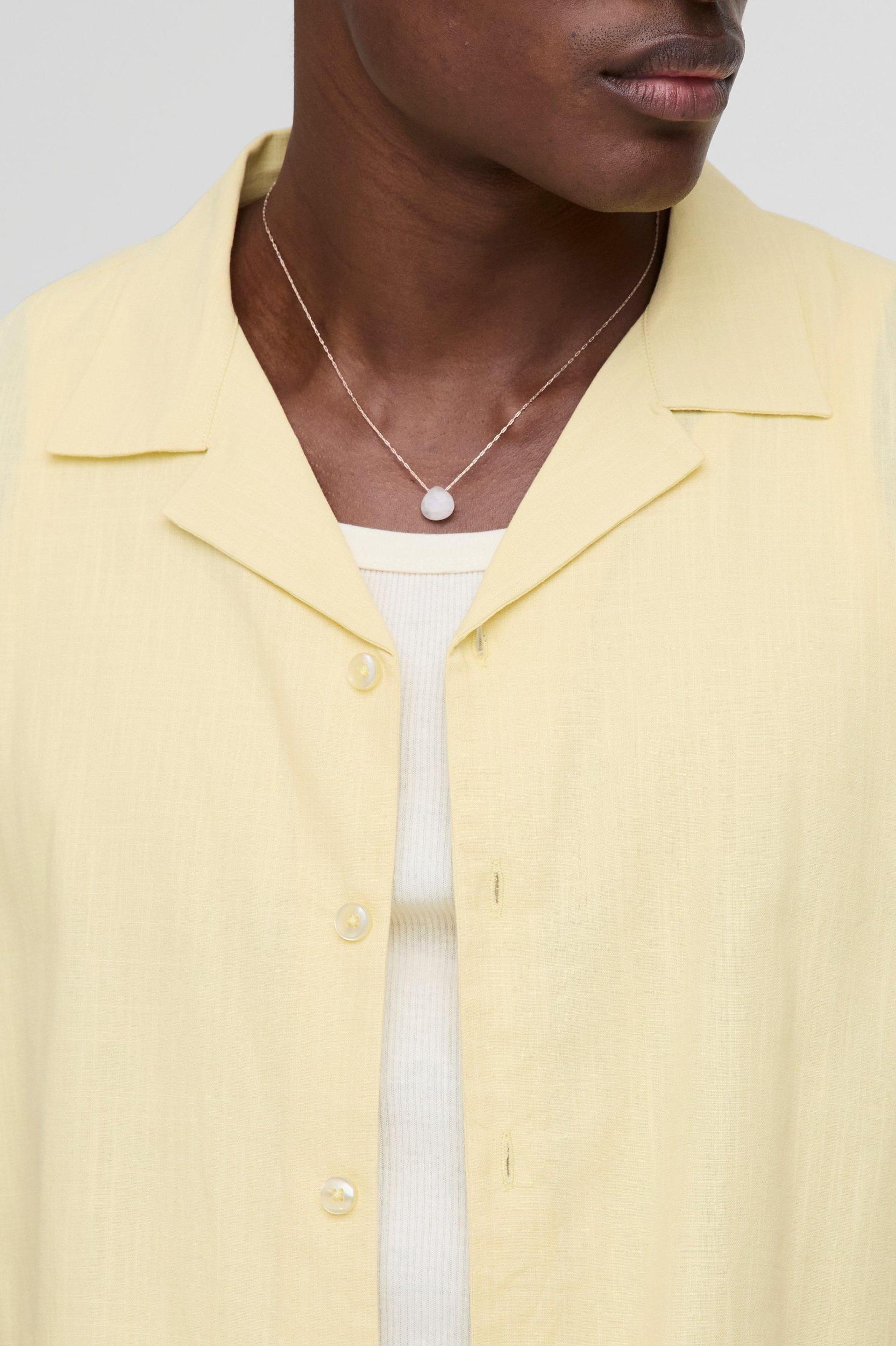 Oversized Revere Linen Blend Short Sleeve Shirt | boohooMAN USA Product Image