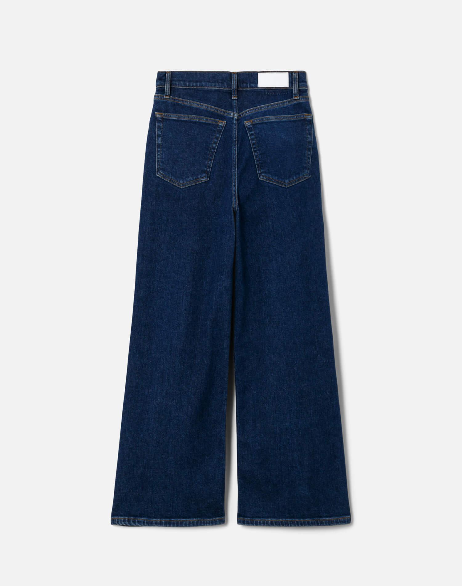 Comfort Stretch High Rise Wide Leg Crop - Heritage Rinse Product Image