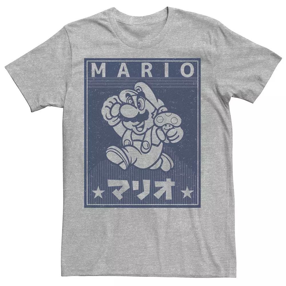 Men's Nintendo Super Mario Kanji Vintage Poster Tee,  Product Image