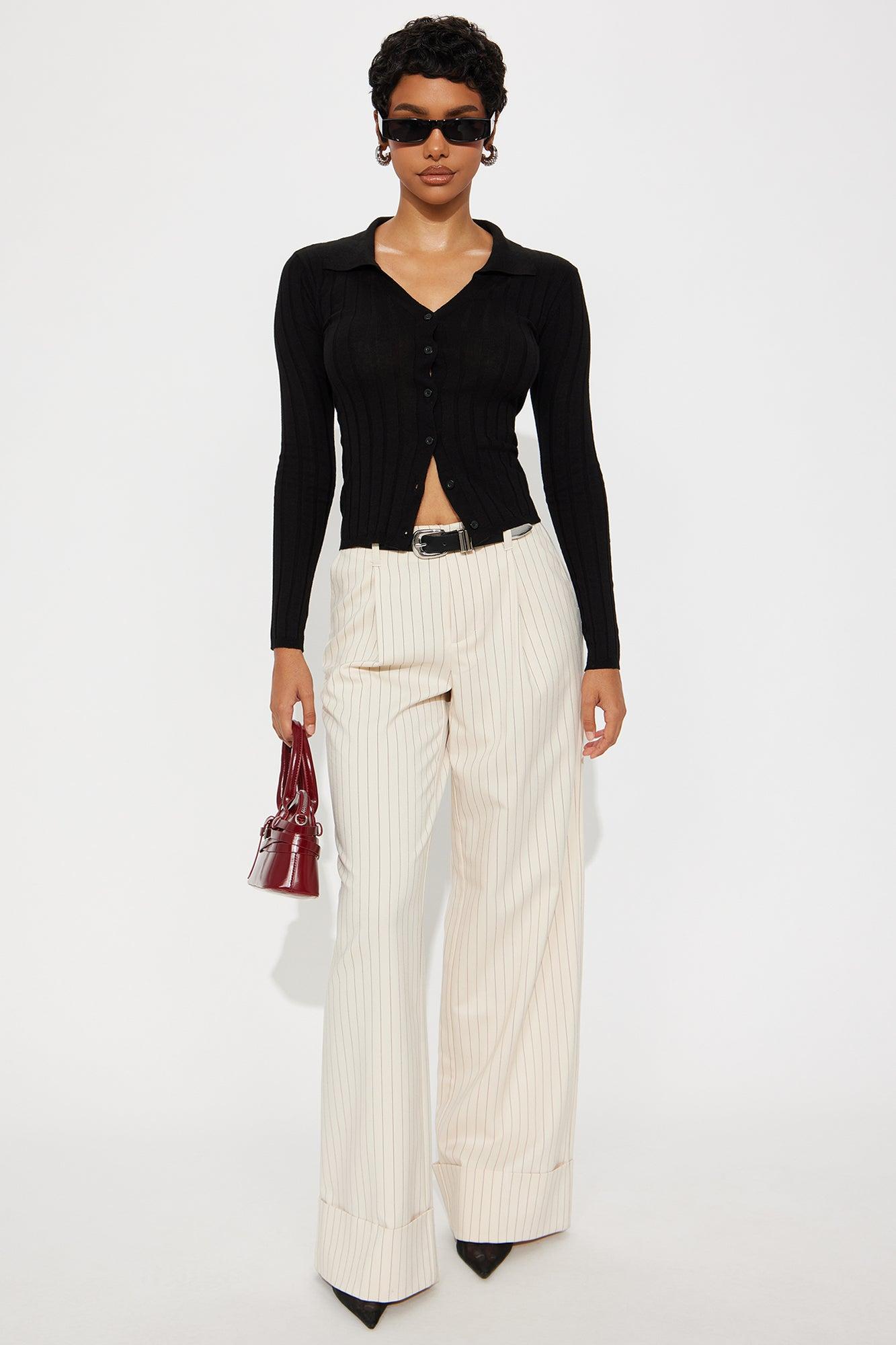 Bring Me Coffee Cardigan - Black Female Product Image