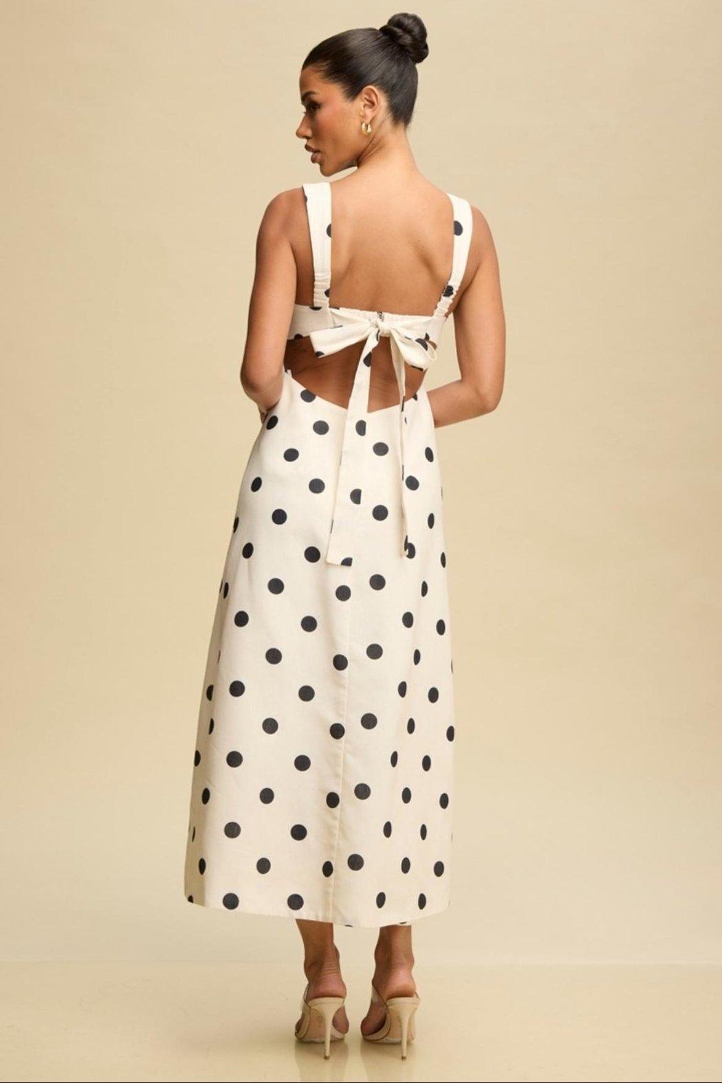 Polkadot Midi Dress Product Image