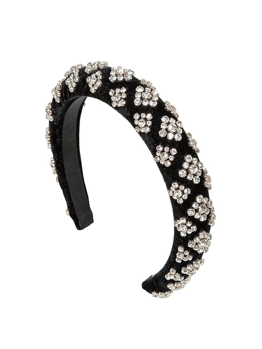Womens Marlena Velvet Embellished Headband Product Image