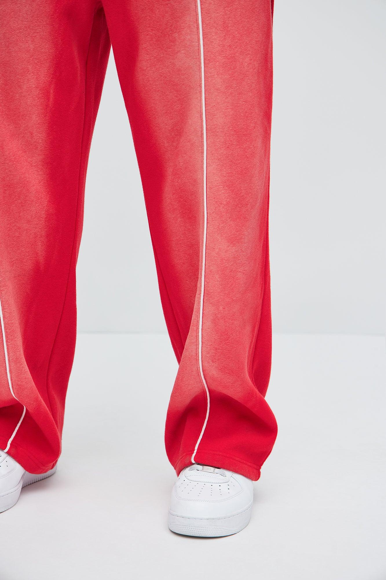 Tyson Just Go With It Straight Sweatpants - Red Product Image