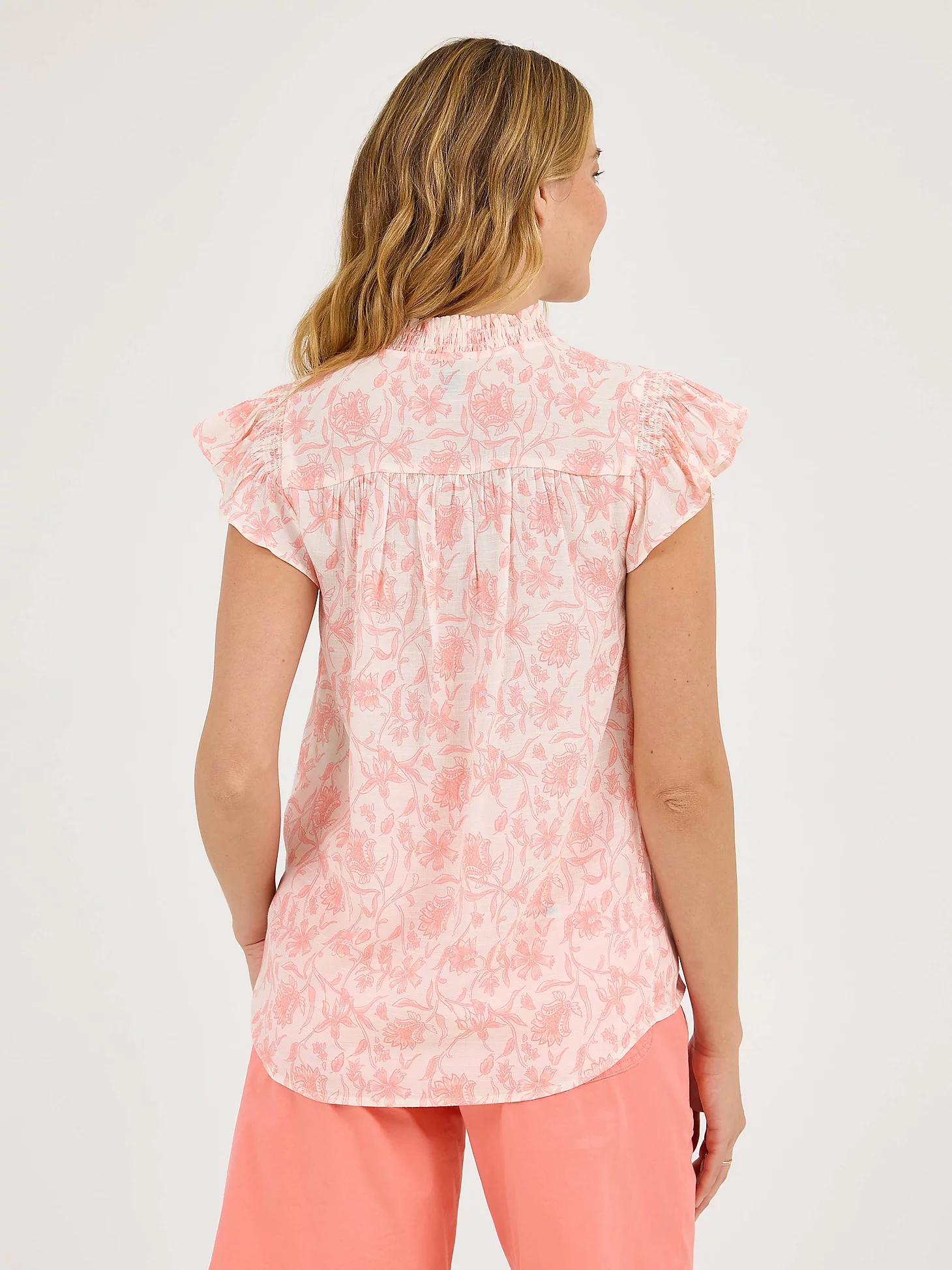 Women's Flutter Sleeve Print Blouse | Women's Tops & Tees | Lee® Product Image