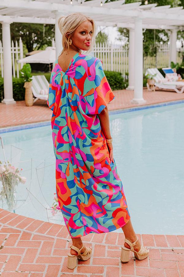 Beachy Days Caftan Midi in Ocean Wave Product Image