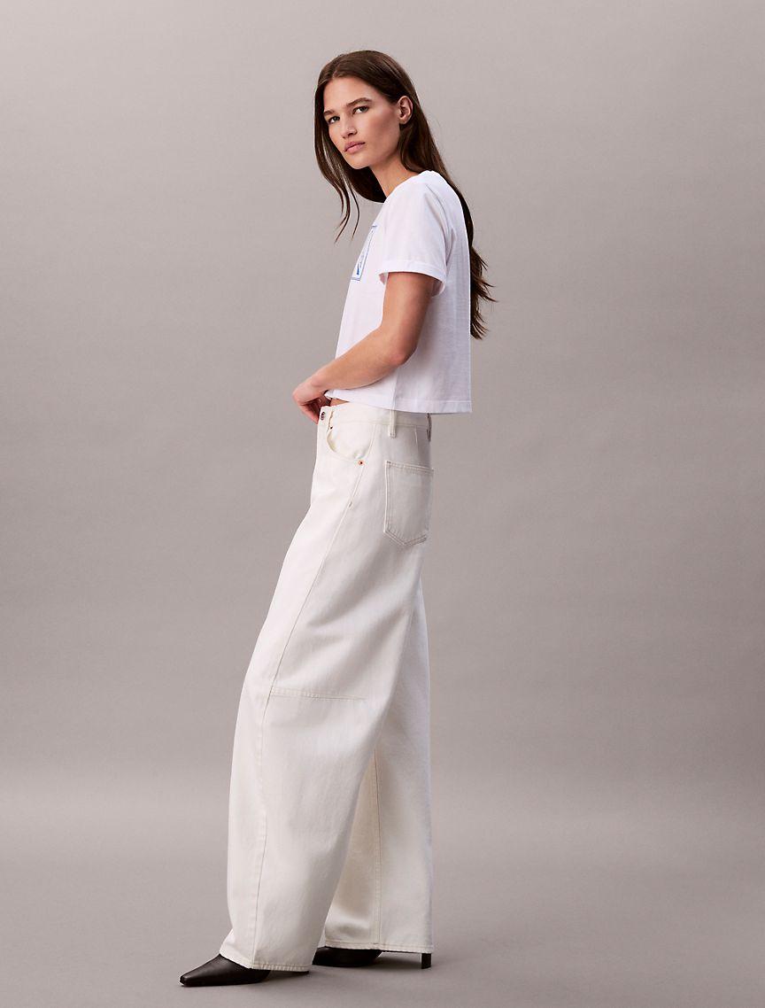 Script Logo Cropped Boxy T-Shirt Product Image