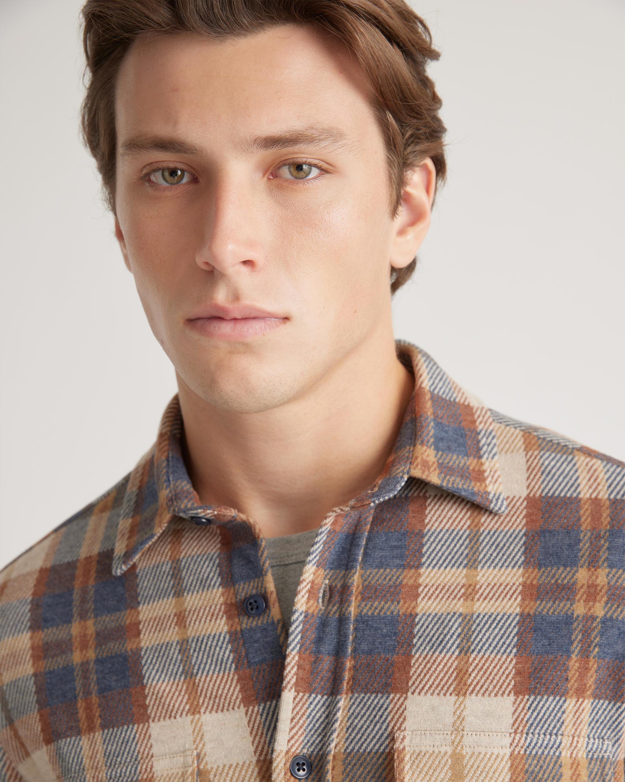 Quince | Men's Stretch Sweater Fleece Shirt Recycled Polyester Product Image