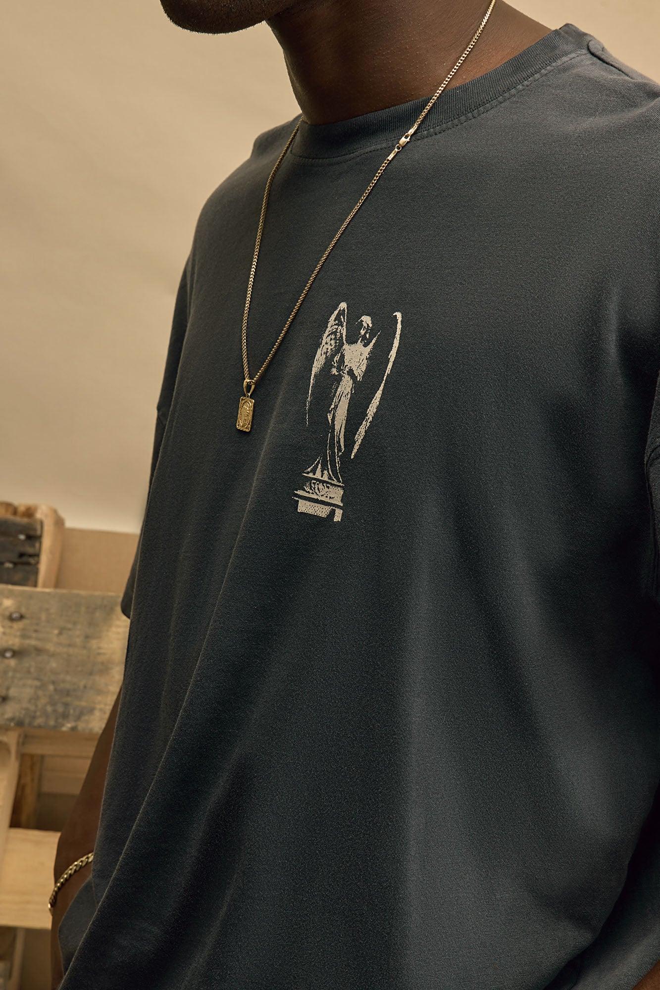 Sense Of Compassion Oversize Short Sleeve Tee - Black Product Image