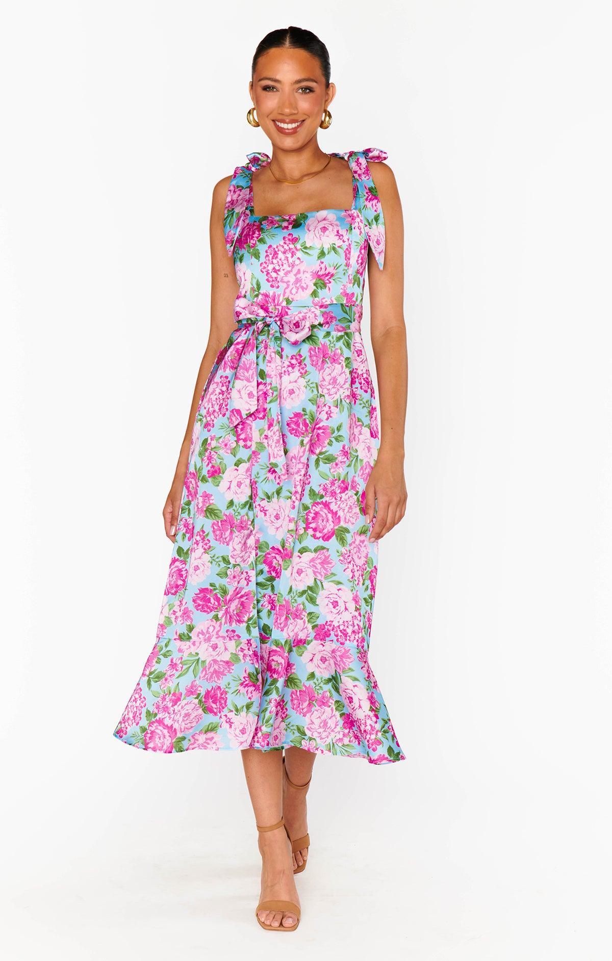 Garden Midi Dress ~ Cottage Floral Multi Product Image