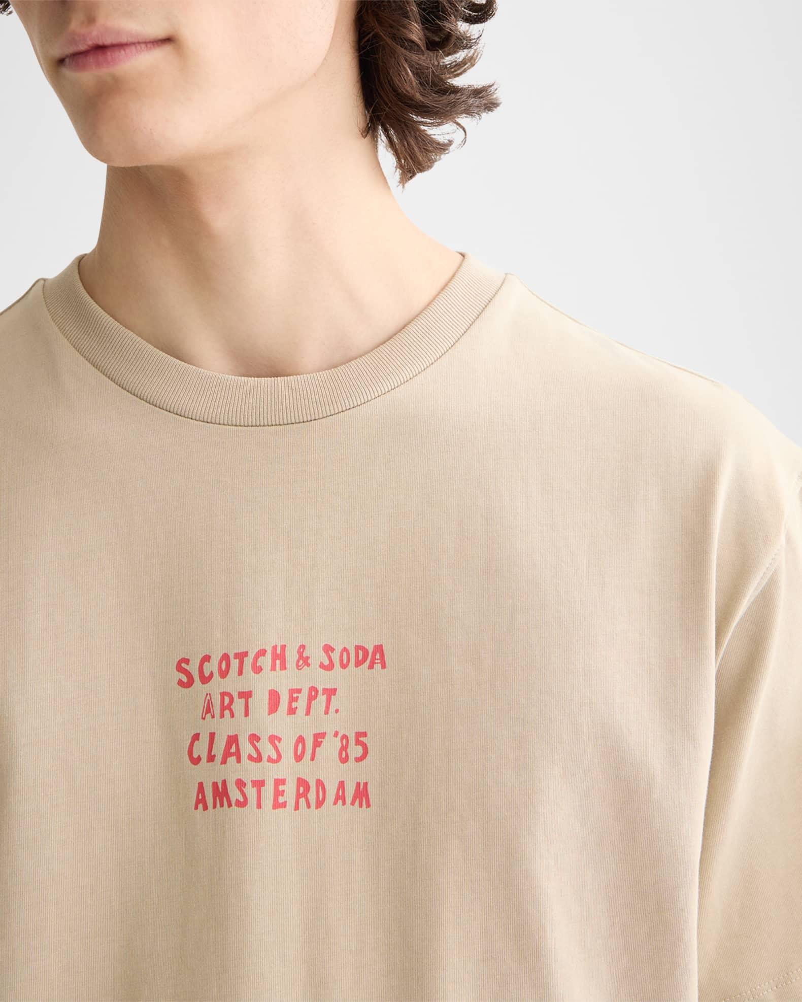 Men's Relaxed-Fit Artwork Graphic T-Shirt Product Image