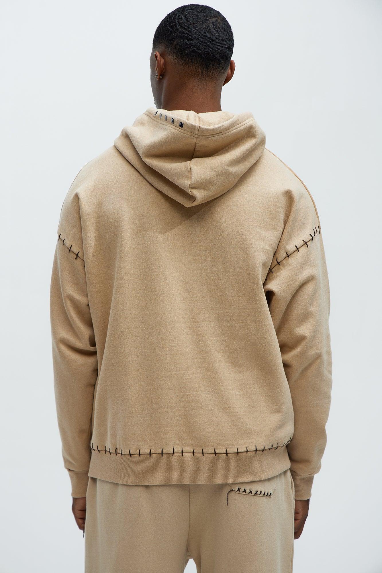 Fresh Studded Hoodie - Khaki Product Image