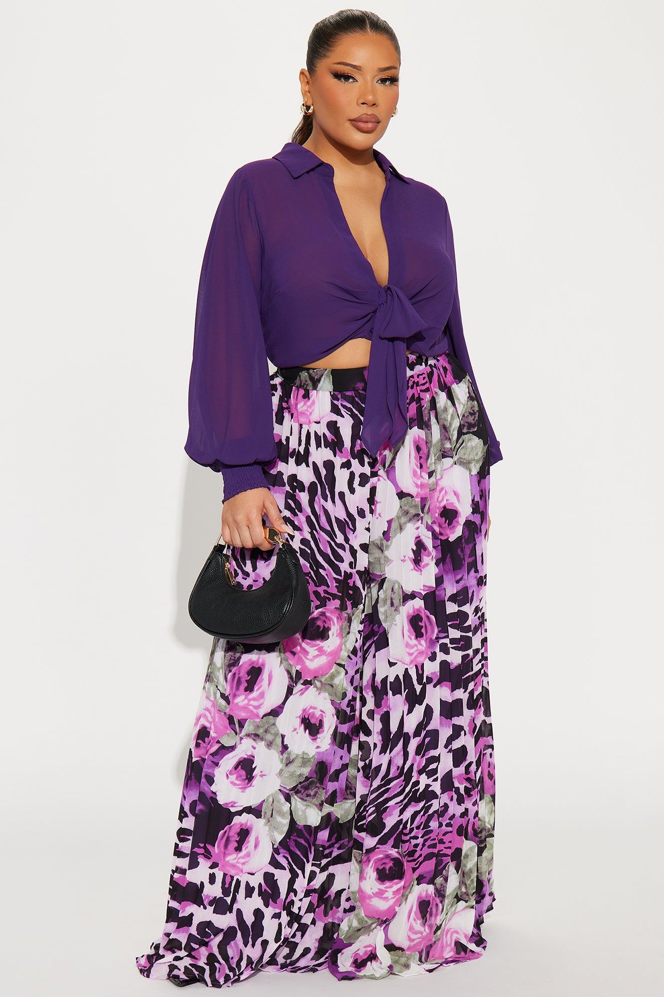 Planning A Getaway Jumpsuit - Purple/combo Product Image
