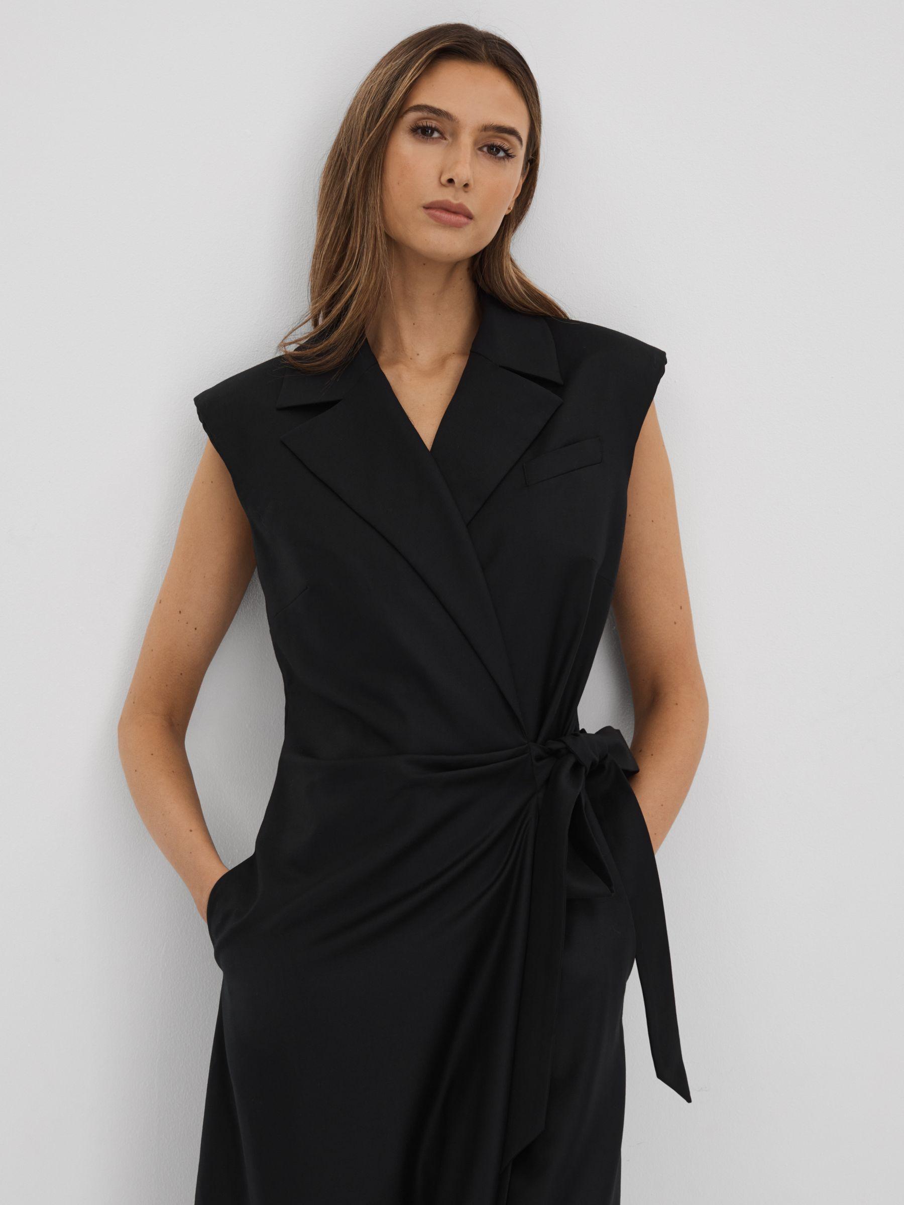 Anna Quan Wrap Front Maxi Dress in Black Product Image