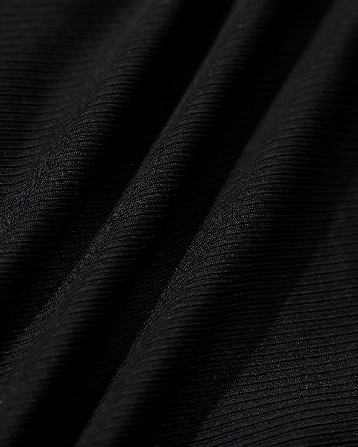 Black Knit Contrast Lace Underwire Bikini Set Product Image