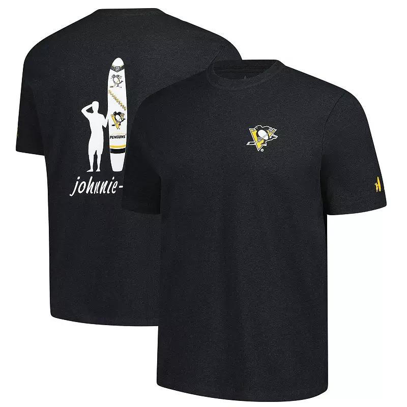 Men's johnnie-O Charcoal Pittsburgh Penguins Heathered Spencer T-Shirt,  Product Image