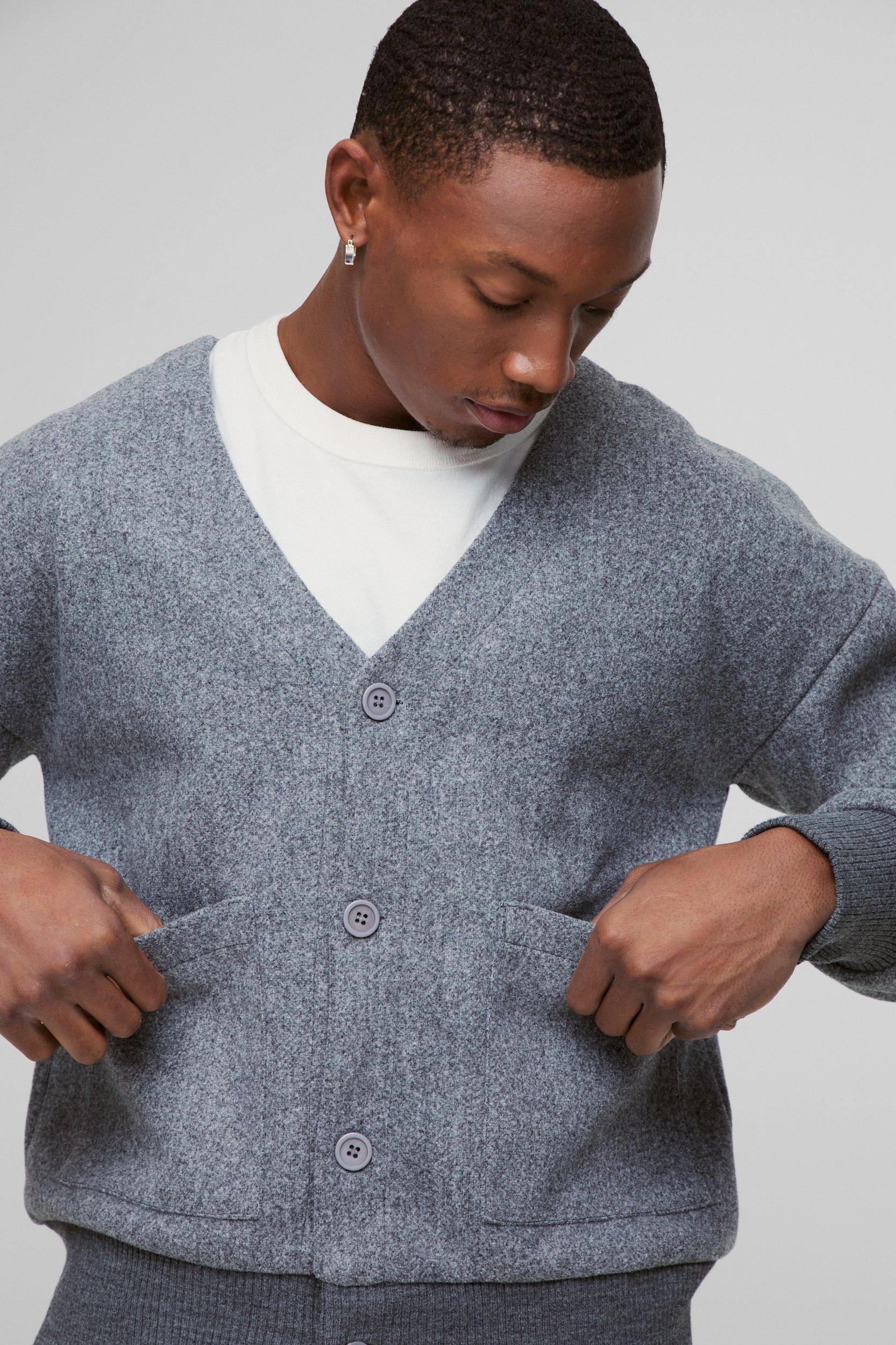 Boxy Open Neck Bomber Jacket | boohooMAN USA Product Image