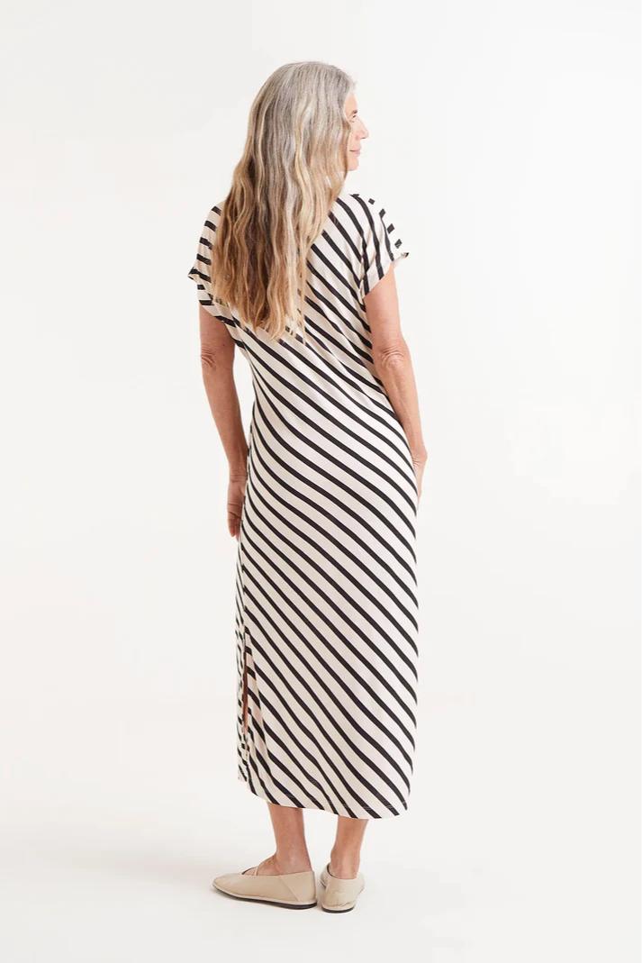 Stripe Side Tie Dress Product Image