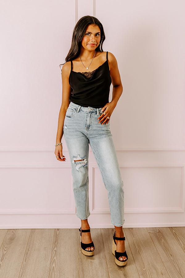 Risen The Bolt High Waist Jean in Light Wash Product Image