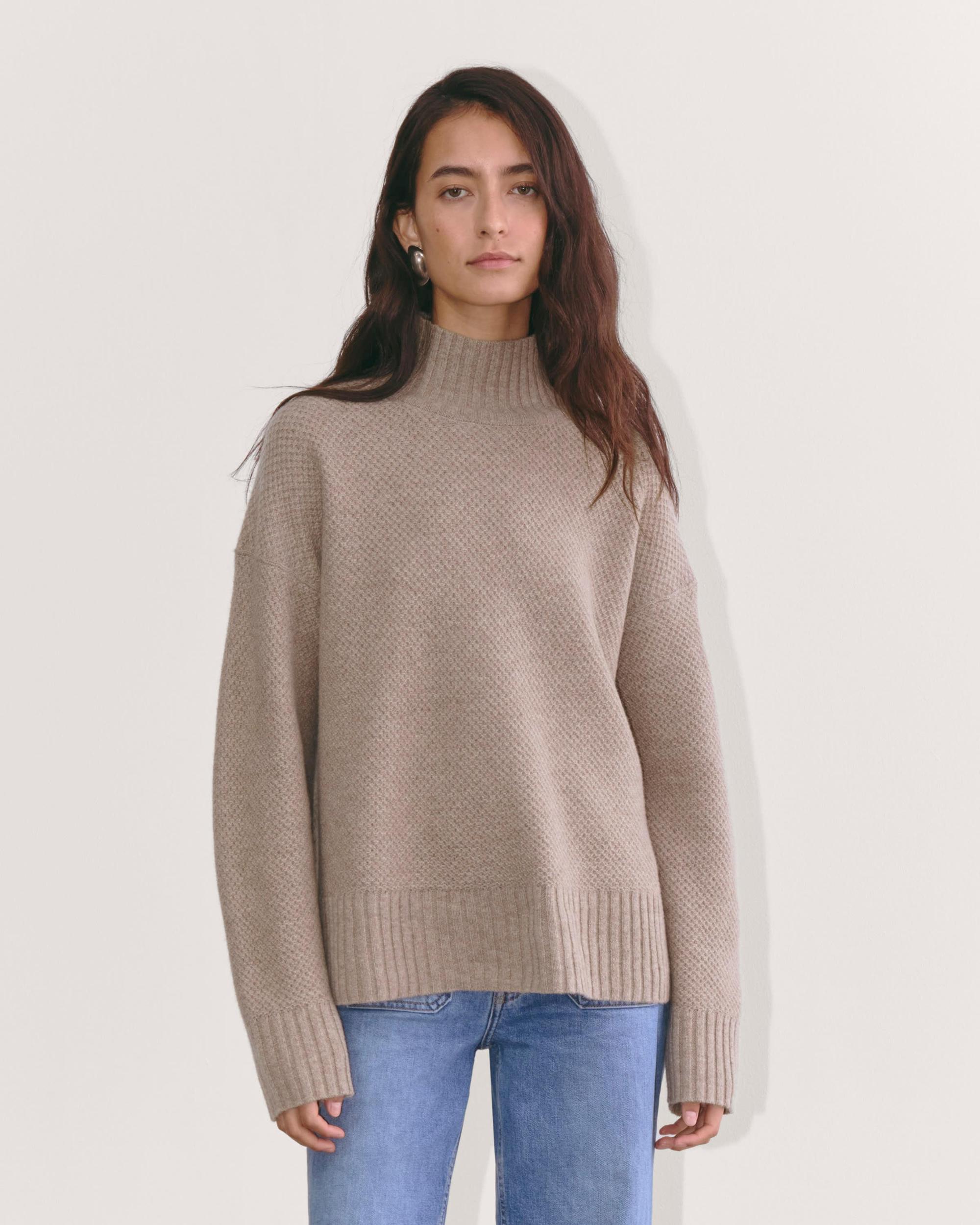Womens Honeycomb Funnel Neck in Wool Cashmere Sweater by Everlane Product Image