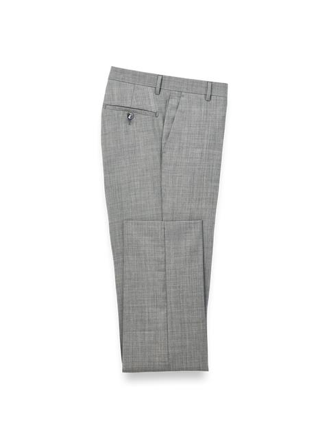 Wool Sharkskin Pants - Grey Product Image