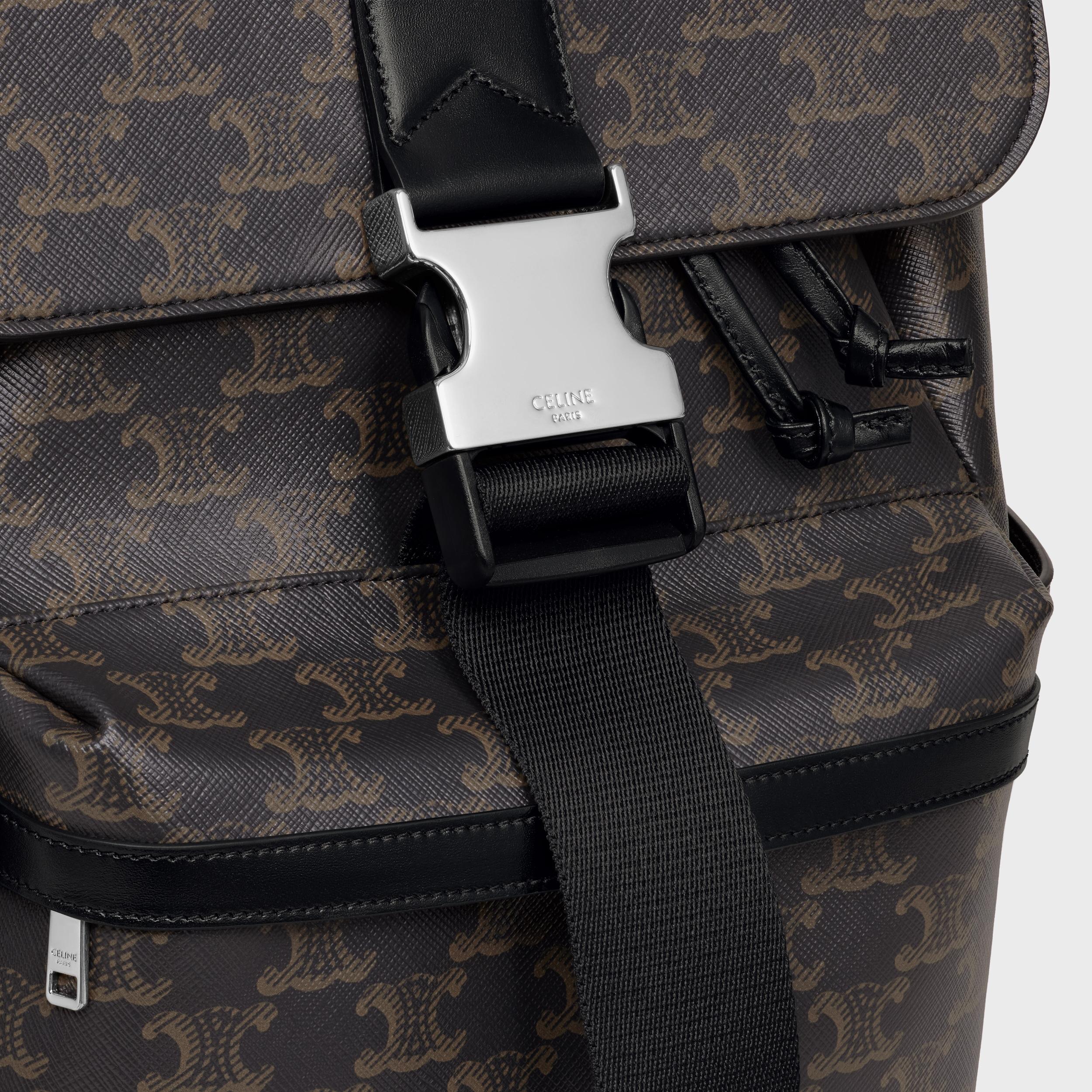 BACKPACK IN TRIOMPHE CANVAS AND CALFSKIN Product Image