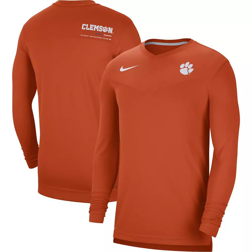 Men's Nike Maroon Virginia Tech Hokies 2022 Coach Performance Long Sleeve V-Neck T-Shirt, Size: 2XL, Red Product Image