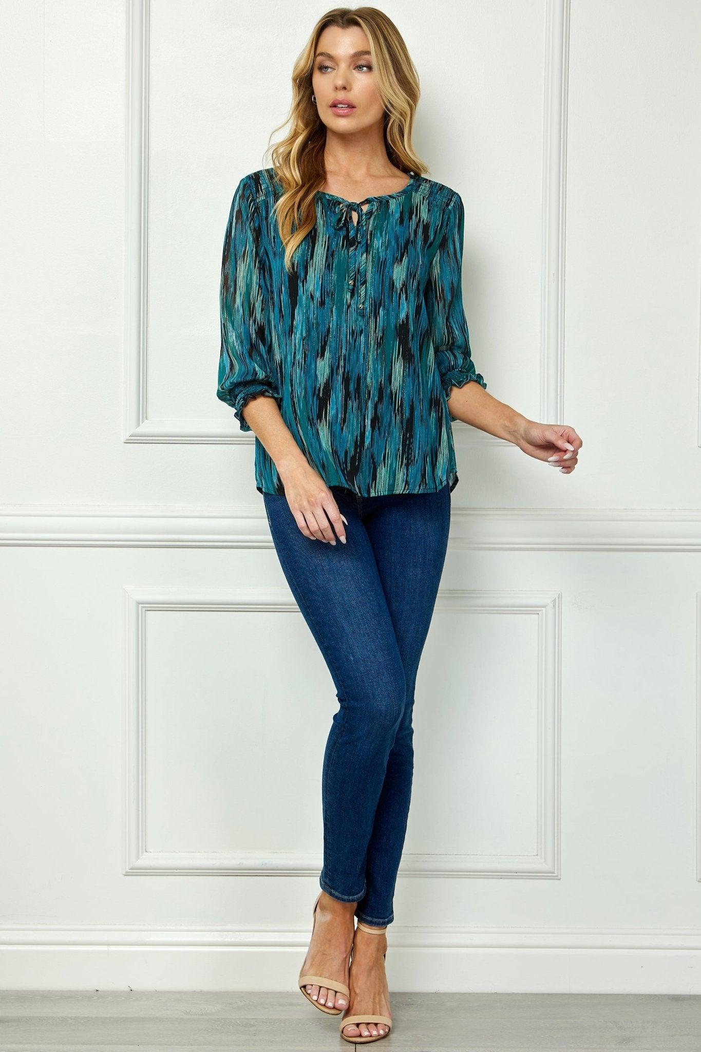 Jade 3/4 Sleeve Blouse Product Image