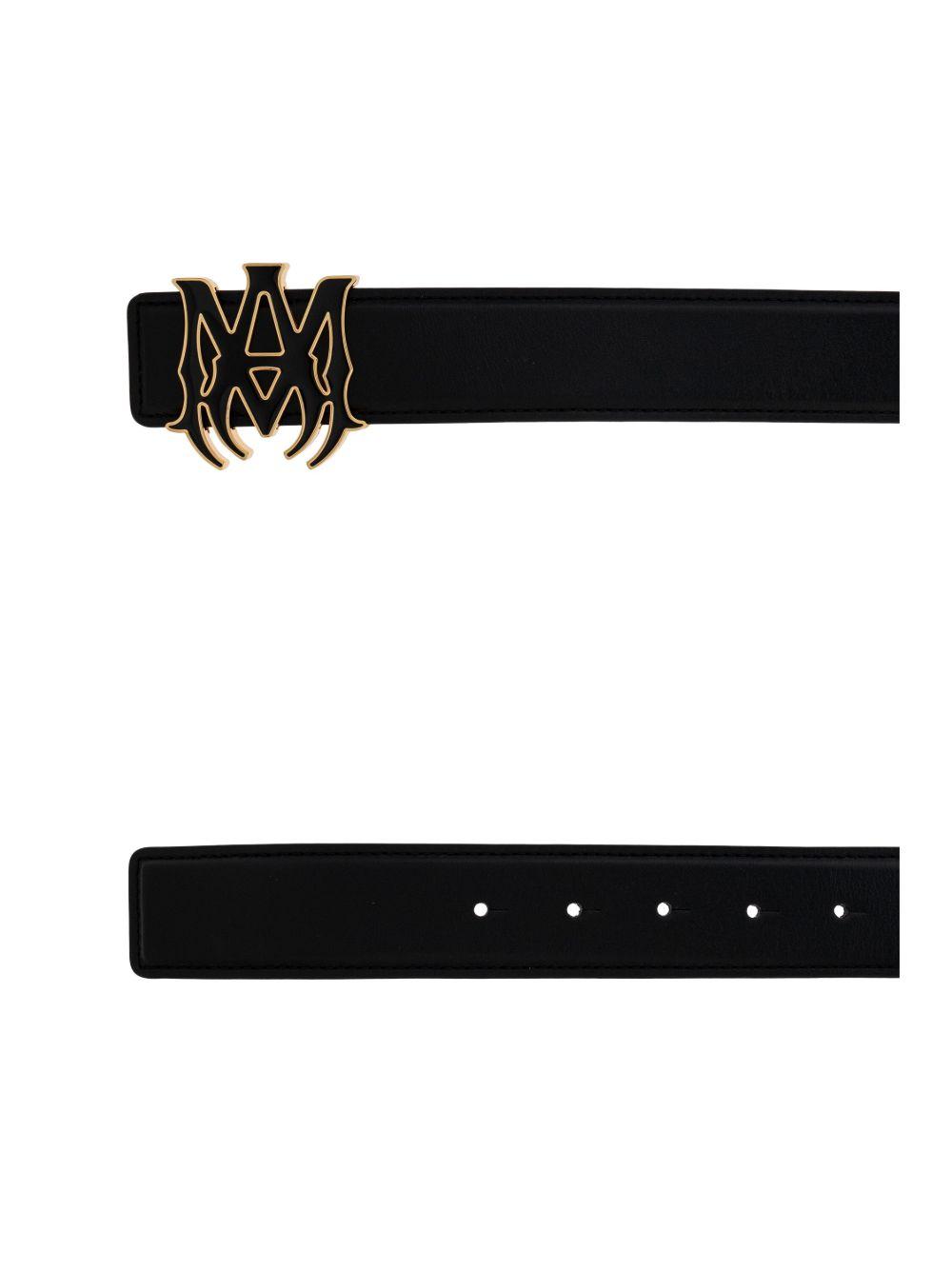 logo-buckle leather belt Product Image