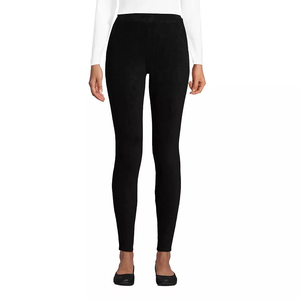 Petites' Lands' End Sport Knit High-Rise Corduroy Leggings, Women's,  Product Image