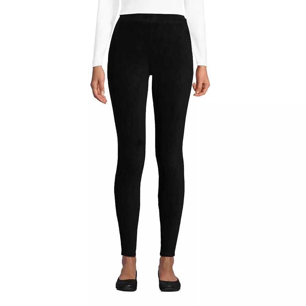 Petites' Lands' End Sport Knit High-Rise Corduroy Leggings, Women's,  Product Image