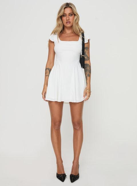 Aquaria Mini Dress White Product Image