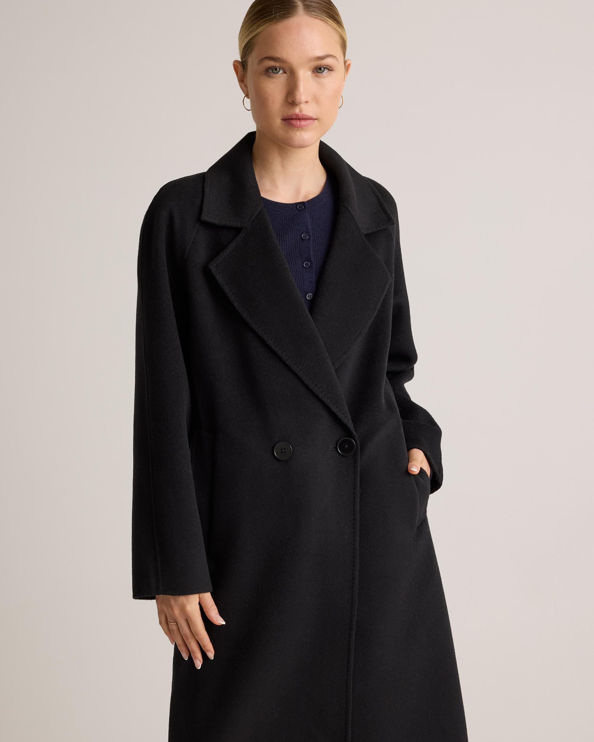 Quince | Women's Double-Faced Merino Wool Notched Lapel Coat Product Image