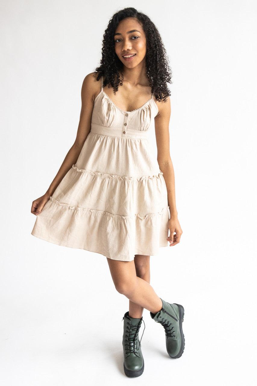 Tiered Linen Sundress Product Image