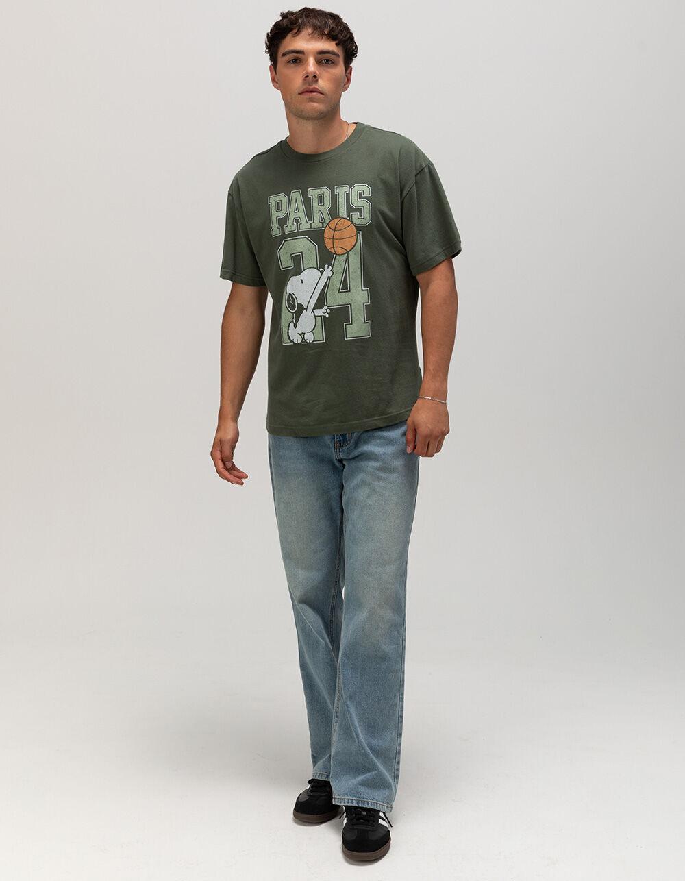 RSQ x Peanuts Basketball Mens Tee - GREEN Product Image
