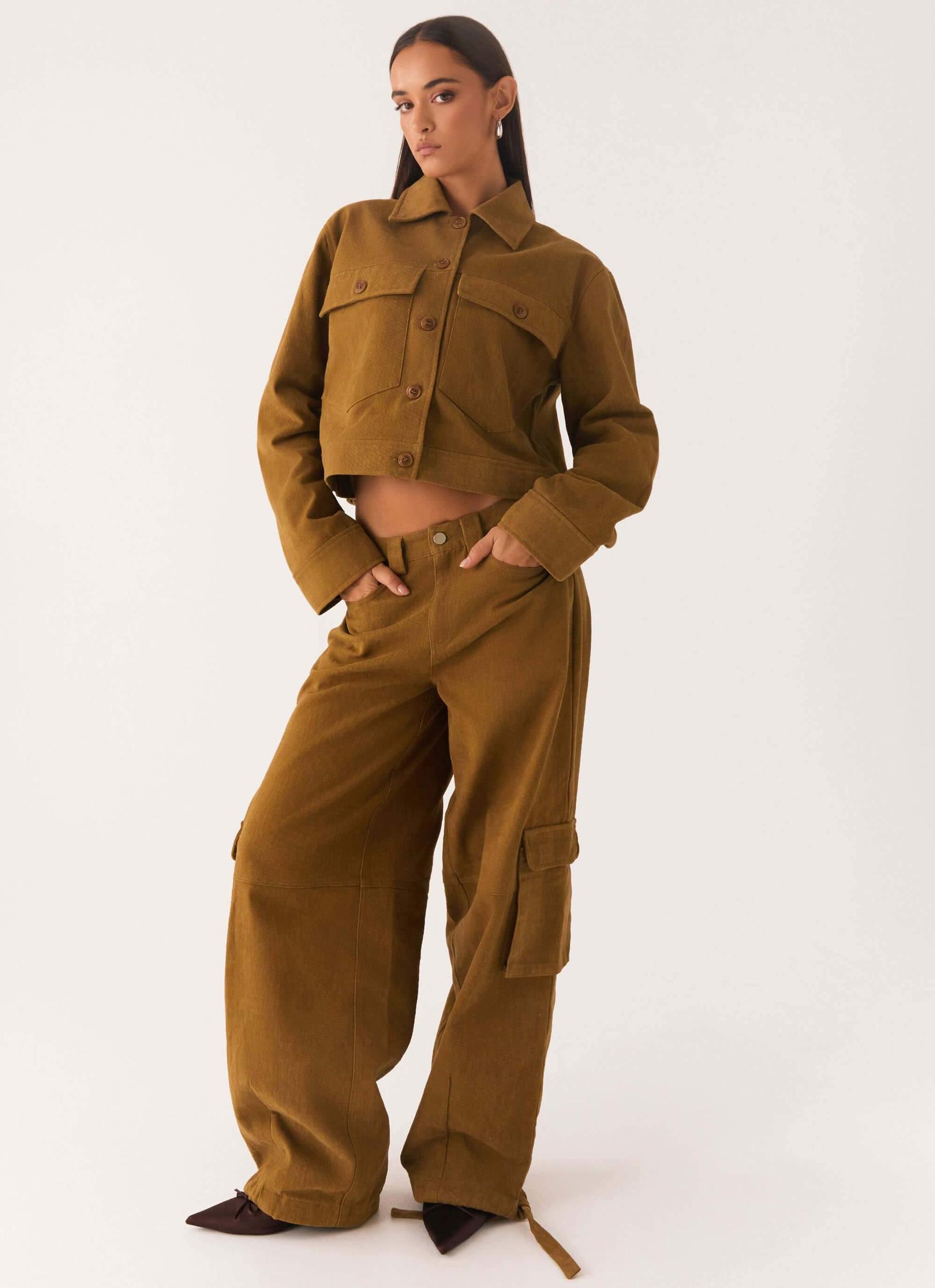 Back In Time Cargo Pant - Brown Product Image