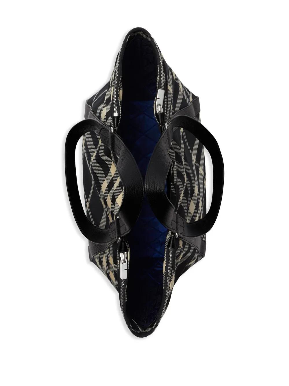 Festival check-pattern tote bag  Product Image